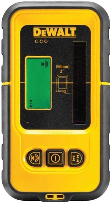 DEWALT 2-Way Self Levelling Cross Line Green Beam Laser with Carry Case DW088CG & Green Line Laser Detector Upto 50M Working Range DE0892G