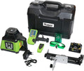 Huepar Professional Self Rotating Laser Level Green Beam Kit, RL200HVG