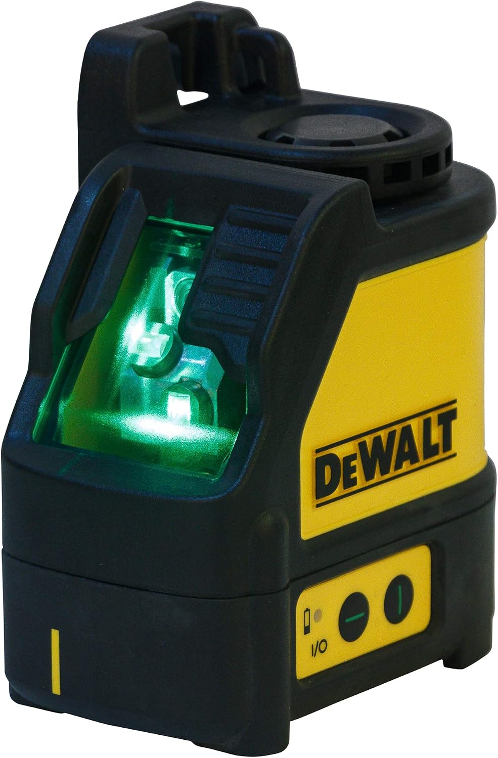 DEWALT 2-Way Self Levelling Cross Line Green Beam Laser with Carry Case DW088CG & Green Line Laser Detector Upto 50M Working Range DE0892G