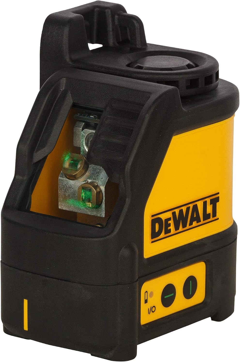 DEWALT 2-Way Self Levelling Cross Line Green Beam Laser with Carry Case DW088CG & Green Line Laser Detector Upto 50M Working Range DE0892G